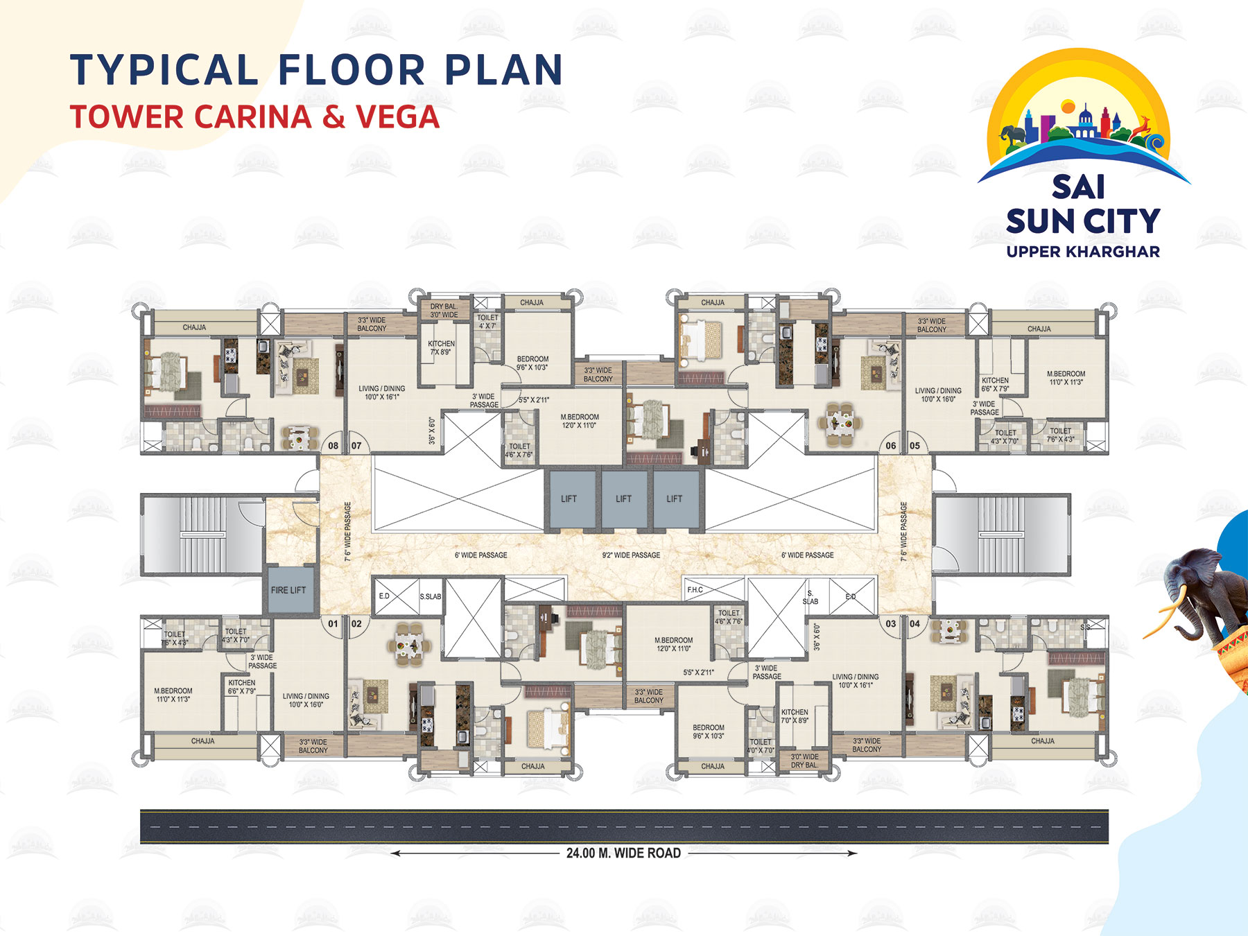 Typical Floor Plan_Tower Carina & Vega