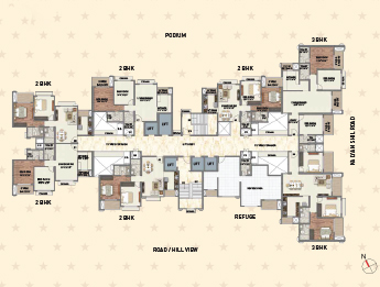 TOWER 1 CASTLE TYPICAL REFUGE FLOOR PLAN