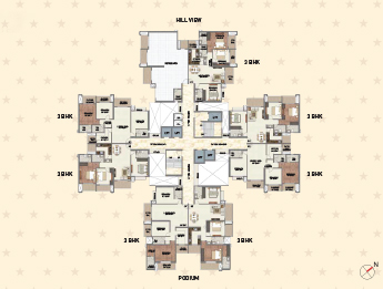 TOWER 3 MIST TYPICAL REFUGE FLOOR PLAN