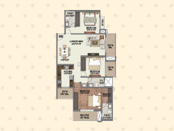 TOWER 3 MIST_3 BHK UNIT PLAN