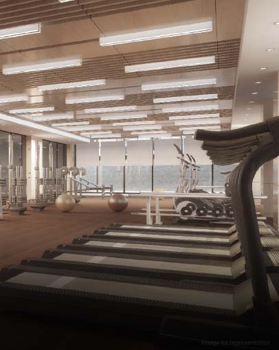 Modern Gymnasium With Trainer