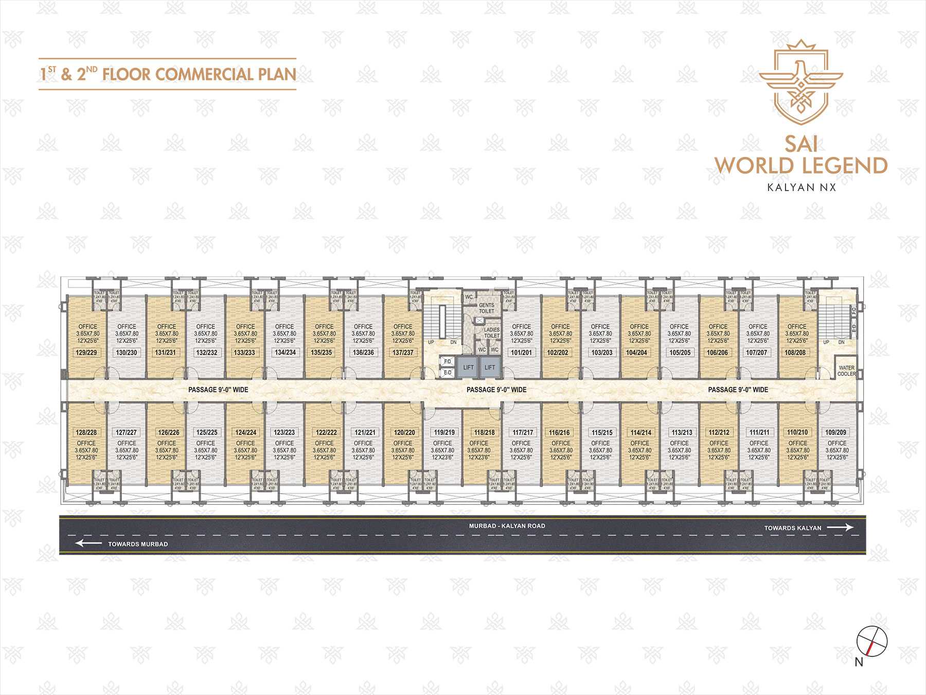 1st & 2nd FLOOR COMMERCIAL PLAN