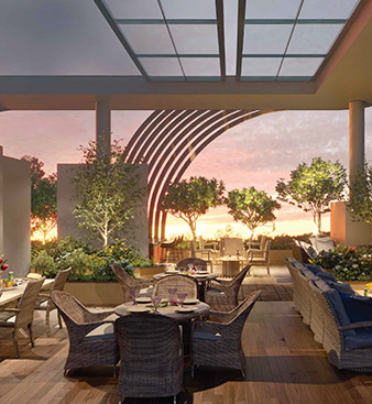 Sky party Deck with Barbeque & Bar Zone
